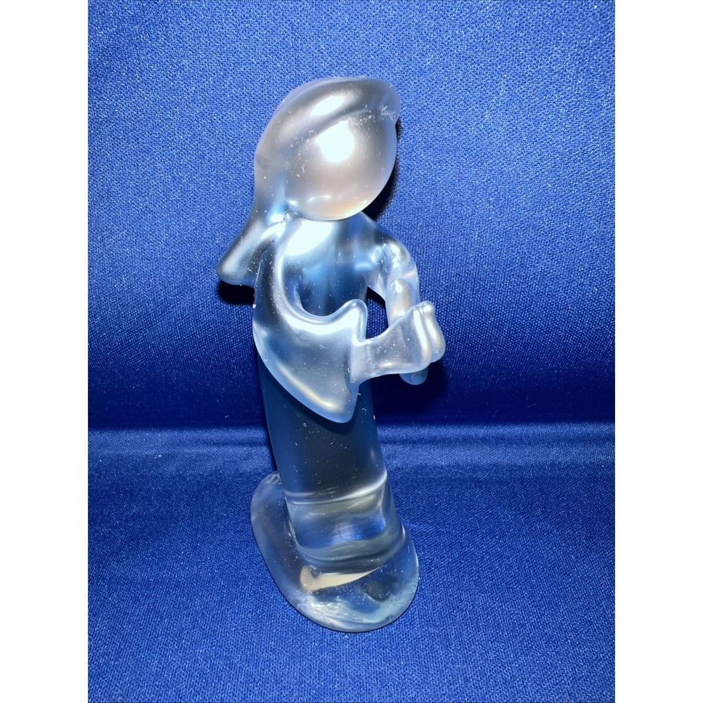 Vtg Murano Style Opalescent Glass Nativity Holy Mother 4.5"MCM Replacement Piece